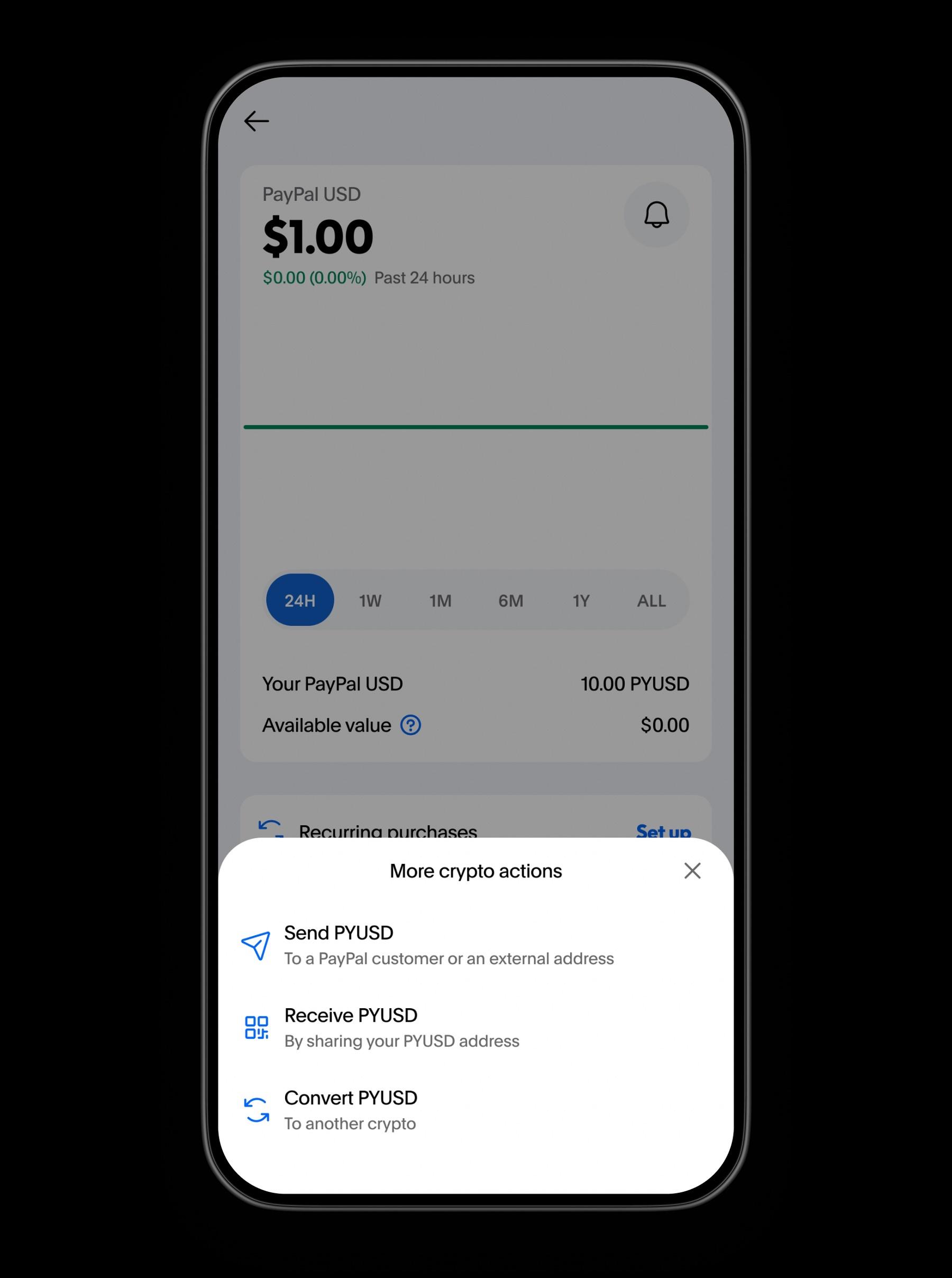 Screenshot 2 of PayPal - PYUSD showing the application interface